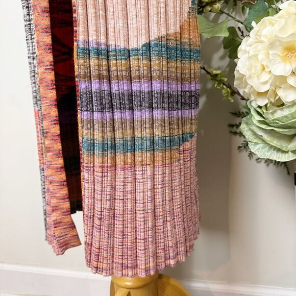 ANTHROPOLOGIE | patchwork cardigan sweater | M/L | space dye - Picture 8 of 10